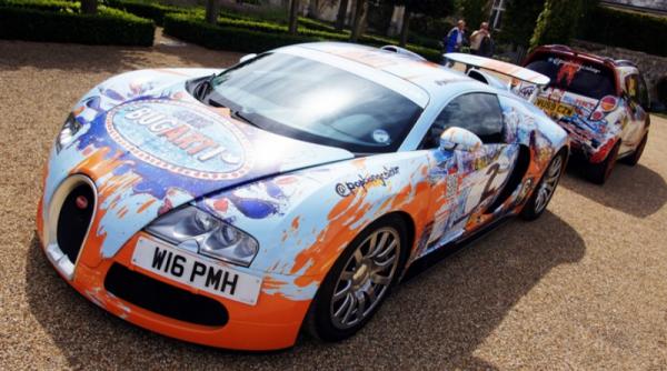 bugatti veyron pictat in culorile gulf