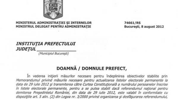 cine trebuie sa iasa din listele electorale permanente vezi memorandumul guvernului