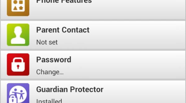 un guardian pentru celularele copiilor