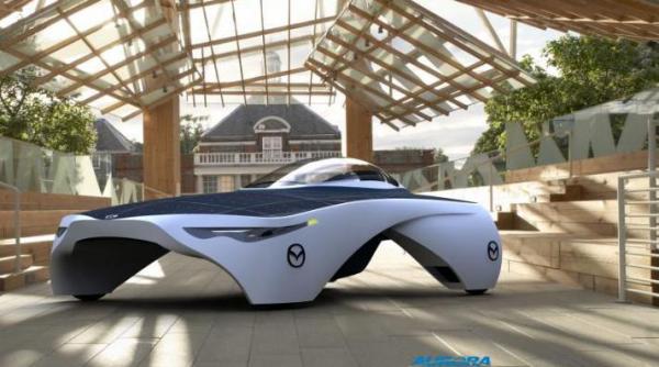 mazda aurora solar vehicle sau cum arata masina anului 2050