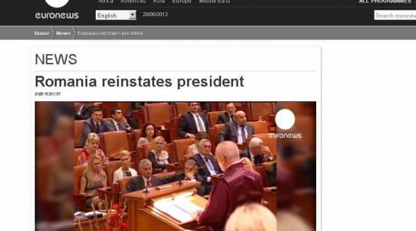 bataliile politice se vor da in parlament iar protestele vor fi inexistente presa internationala despre revenirea lui basescu la cotroceni