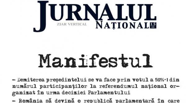 manifestul jurnalului national