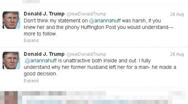 razboi pe twitter ce a scris donald trump despre arianna huffington