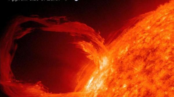 fenomen incredibil radiatiile emise de un bici solar urias lovesc azi terra video nasa