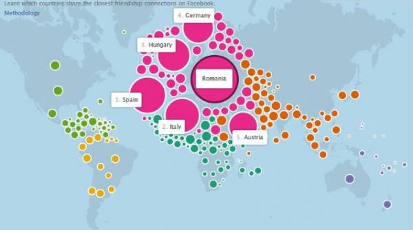 harta prieteniilor pe facebook intre tari cine sunt tarile prietene ale romaniei