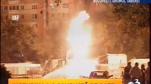 incendiu in drumul taberei alimentarea cu gaze sistata pana sambata pentru 1 200 de consumatori