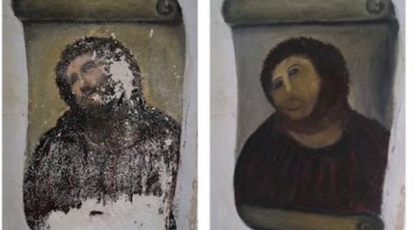 octogenara mr bean cere drepturi de autor pentru pictura pe care a masacrat o incercand s o restaureze