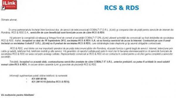 rcs rds a cumparat cobalt it compania care detine brandul telecom ilink