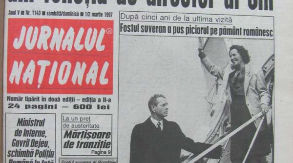 dupa cinci ani de la ultima vizita fostul suveran pune din nou piciorul pe pamant romanesc