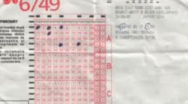 ultimul mare premiu la 6 din 49 a fost cattigat de un somer