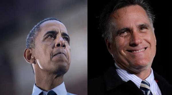 barack obama si mitt romney ca doi rechini infometati intr un bazin cu apa