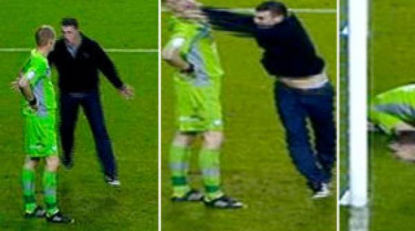 a lovit si a fugit vezi scene incredibile din timpul unui meci disputat in marea britanie