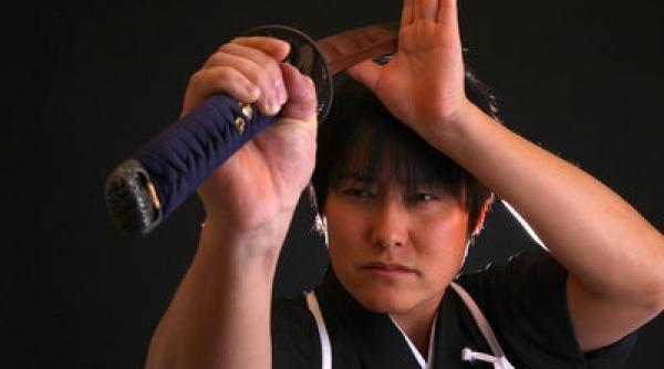 demonstratie sabie maestru japonez isao machii