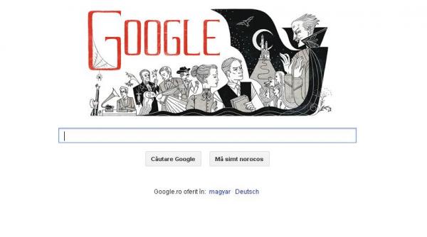 google aniverseaza 165 de ani de la nasterea lui bram stoker autorul romanului dracula