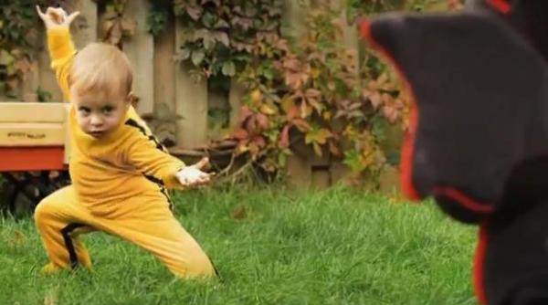 bebelusul kung fu senzatie pe internet milioane vizualizari