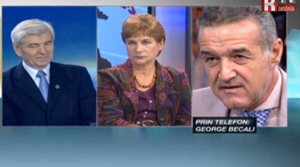 gigi becali a lovit din nou la romania tv a facut o ciocanitoare pe andreea pora