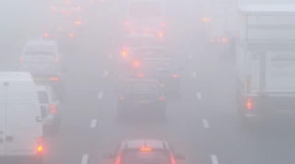 avertizare infotrafic ceata densa pe autostrada soarelui si in patru judete