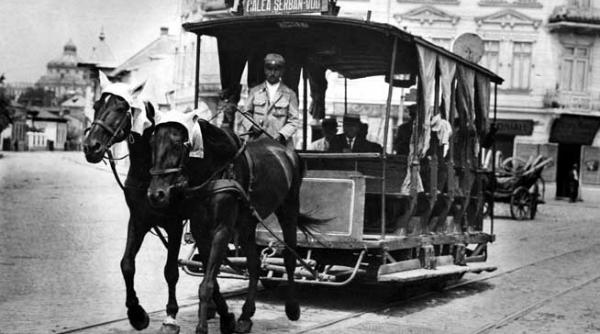 bucurestii birjarilor si al tramvaielor cu cai