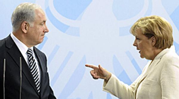 merkel natanyahu raidurilor israeliene fasia gaza