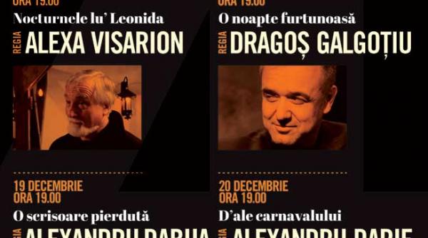 caragiale este lansat pe calea undelor de mari regizori si mari actori