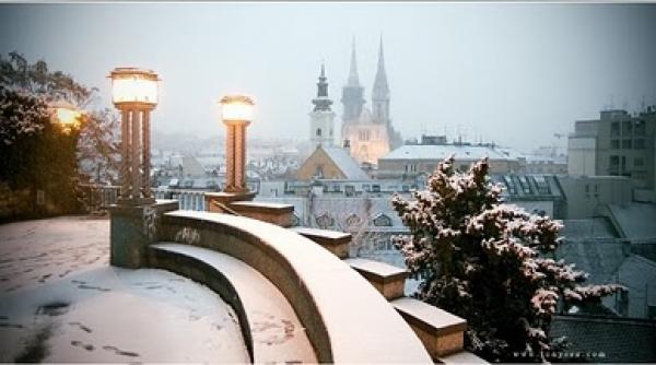 capitala croatiei paralizata de ninsori aeroportul din zagreb a fost inchis pana la noi ordine