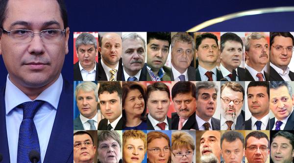 ponta anunta ministrii care vor face parte din noul guvern live text