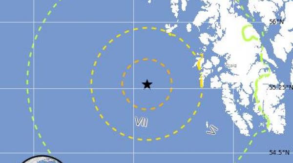 cutremur cu magnitudinea de 7 7 in largul coastelor statului alaska