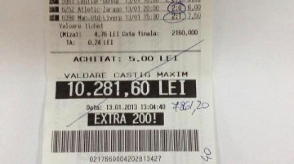 a pariat 5 lei si a castigat peste 10 000 vezi biletul fabulos jucat de un bucurestean inspirat
