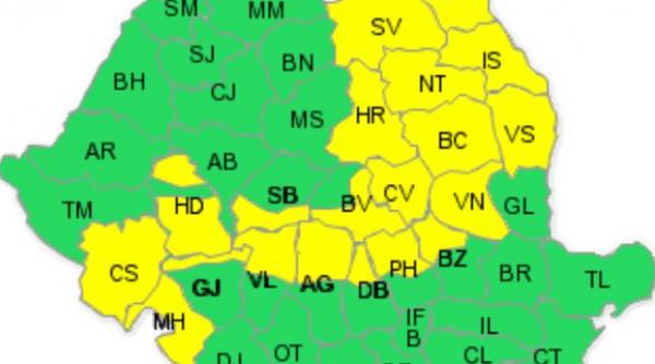 cod galben de ninsori vineri pentru 20 de judete vezi zonele vizate