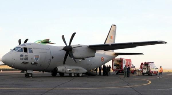 aeronava militara cu trupurile celor doi romani decedati in algeria a ajuns in tara