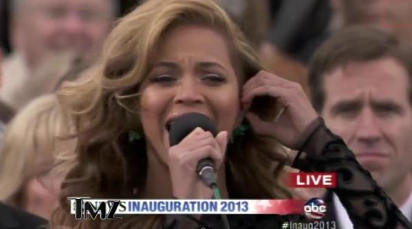 beyonce acuzata ca a facut playback la ceremonia de investire a lui barack obama video