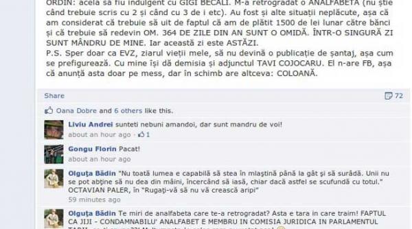 evenimentul zilei demisie sport gigi becali