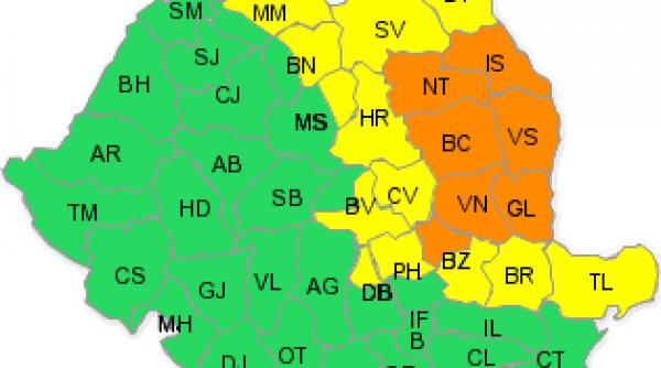 anm a emis cod portocaliu de ninsori si viscol pentru 7 judete din moldova