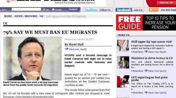 opt din zece britanici vor mentinerea restrictiilor impuse romanilor si bulgarilor