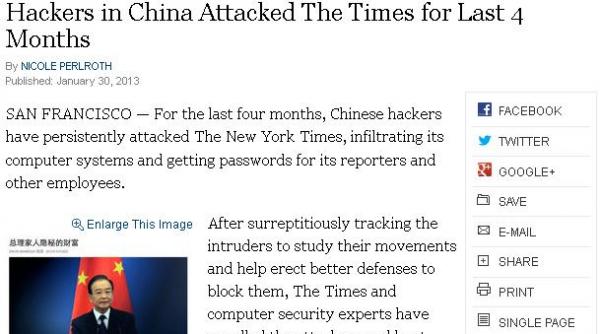 new york times atacat de hackeri cine se afla in spatele atacului informatic