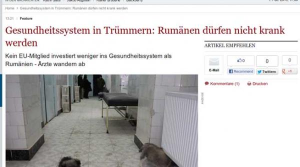 cotidianul german die welt romanii nu au voie sa se imbolnaveasca