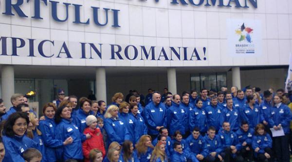 flacara olimpica este la brasov
