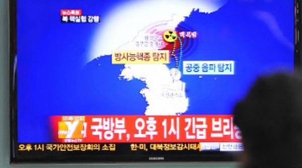 coreea de nord a efectuat cel de al treilea test nuclear coreea de sud a detectat un cutremur artificial
