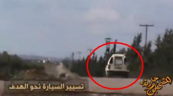 rebelii sirieni se sinucid in atacuri cu masini capcana apoi pun imaginile pe internet