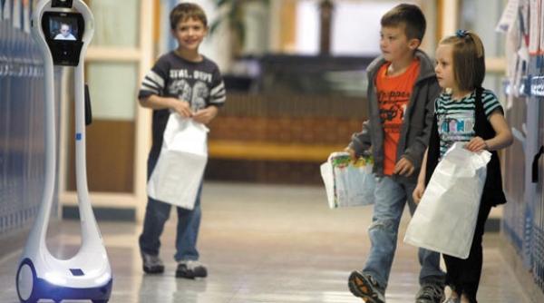 povestea copilului care merge la scoala cu ajutorul unui robot
