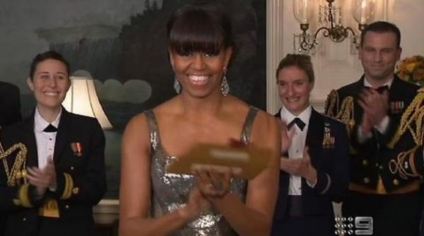michelle obama duplex video la oscar prima doamna a americii a anuntat premiul pentru cel mai bun film video