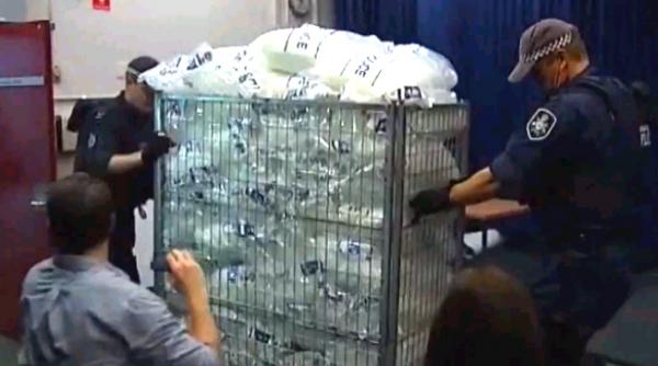 mai mult de jumatate de tona de metamfetamine confiscate de politia din sydney