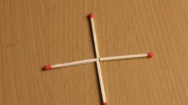 provocare cum construiesti un patrat mutand un singur bat de chibrit afla solutia