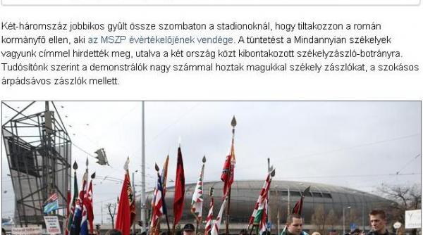 protest budapesta impotriva victor ponta jobbik