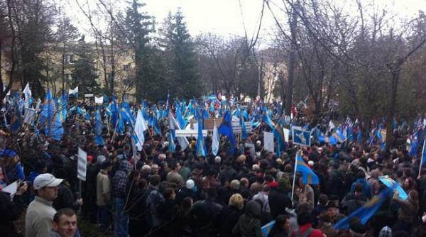 la targu mures a inceput mitingul pentru autonomia tinutului secuiesc live text