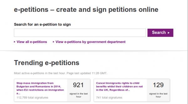 petitia anti romani a strans 100 000 de semnaturi in marea britanie