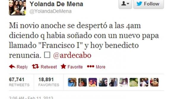 a prezis demisia papei benedict si alegerea lui francisc vezi mesajul incredibil postat pe twitter in dimineata zilei de 11 februarie