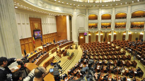 plenul parlamentului dezbate statutul alesilor
