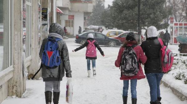 cod portocaliu de ninsori si viscol inchide colile din inspectoratul scolar a decis suspendarea cursurilor in toate unitatile de invatamant preuniversitar din capitala