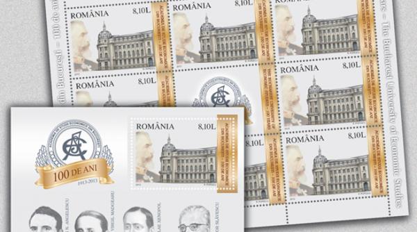 emisiune de timbre aniversare academia de studii economice din bucuresti 100 de ani